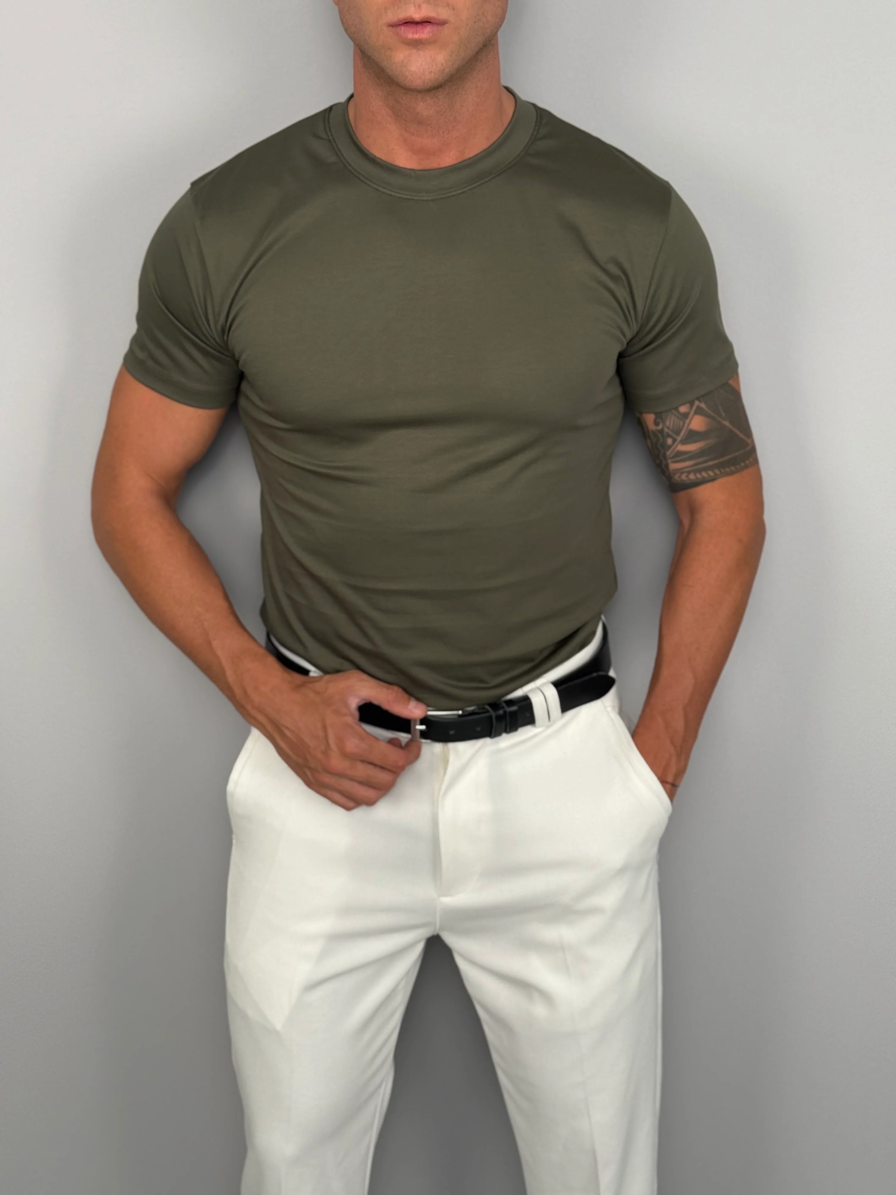 Camiseta Slim de algodon