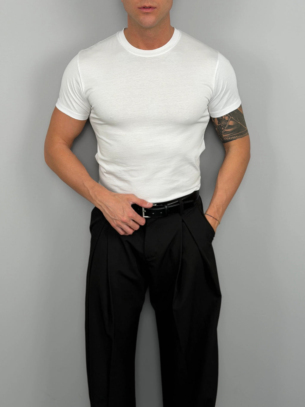 Camiseta Slim de algodon